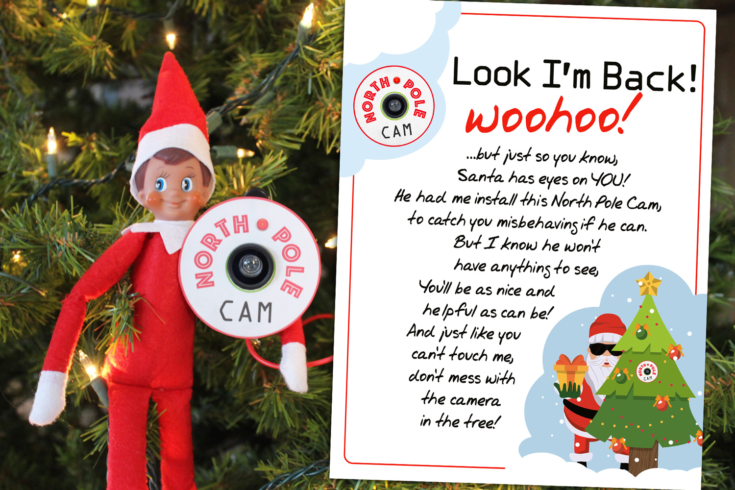 Elf On The Shelf Arrival Idea 5 Min Northpole Cam With FREE Printable Letter 