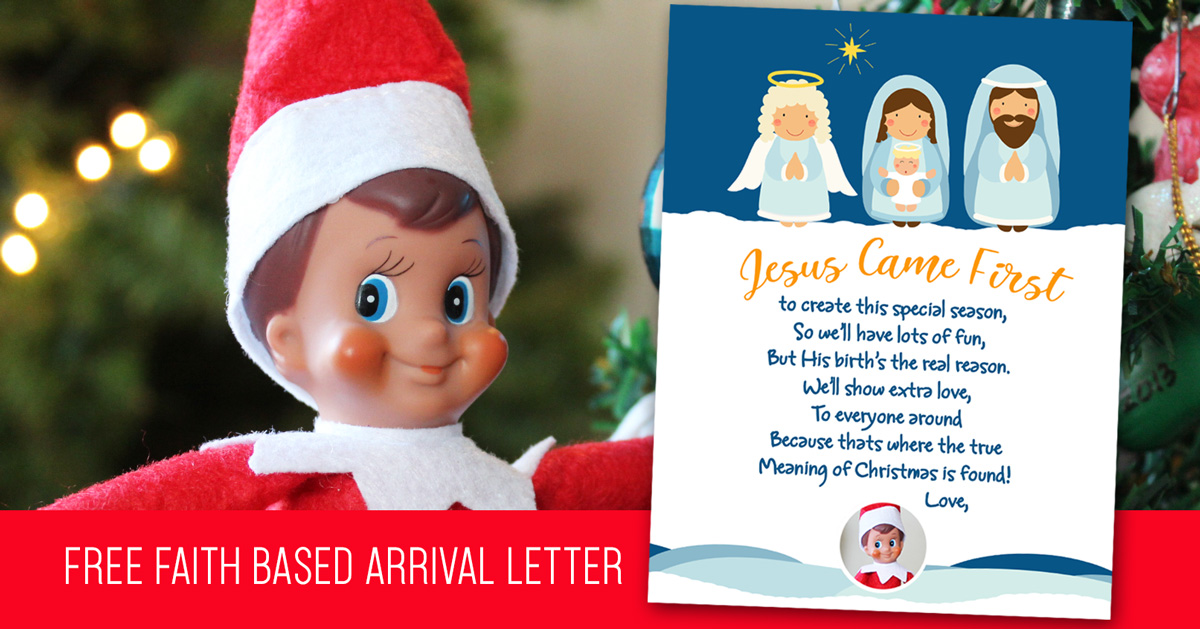 Faith Based (Christian) Elf on the Shelf Arrival Letter | Free Printable